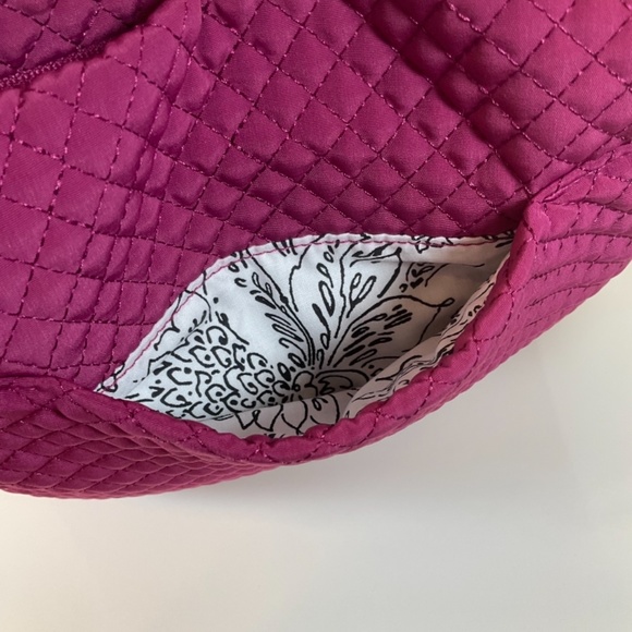 Vera Bradley Triple Zip Hipster Crossbody Purse Raspberry Radiance - Picture 8 of 8